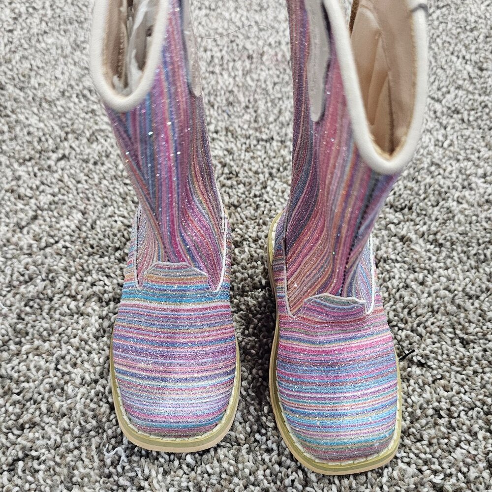 Glitter infant boots